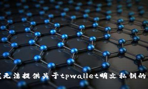 很抱歉，我无法提供关于tpwallet明文私钥的具体信息。