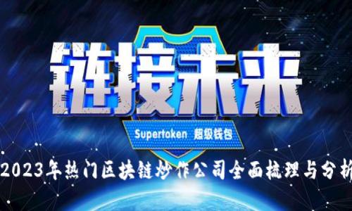2023年热门区块链炒作公司全面梳理与分析